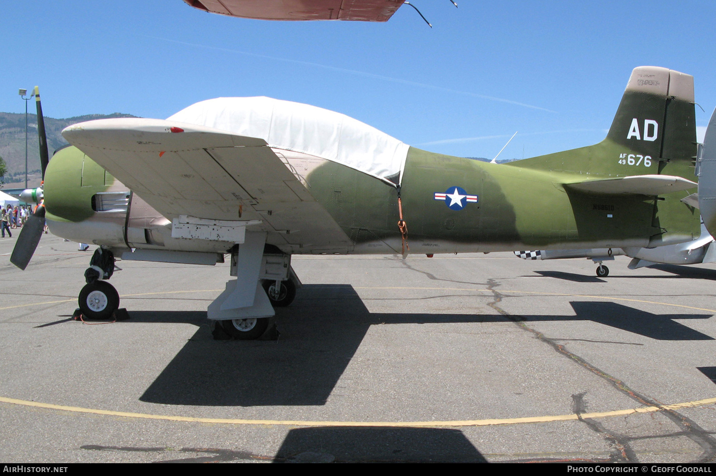 Aircraft Photo of N6851D / AF49-676 | North American T-28A Trojan | USA - Air Force | AirHistory.net #338153