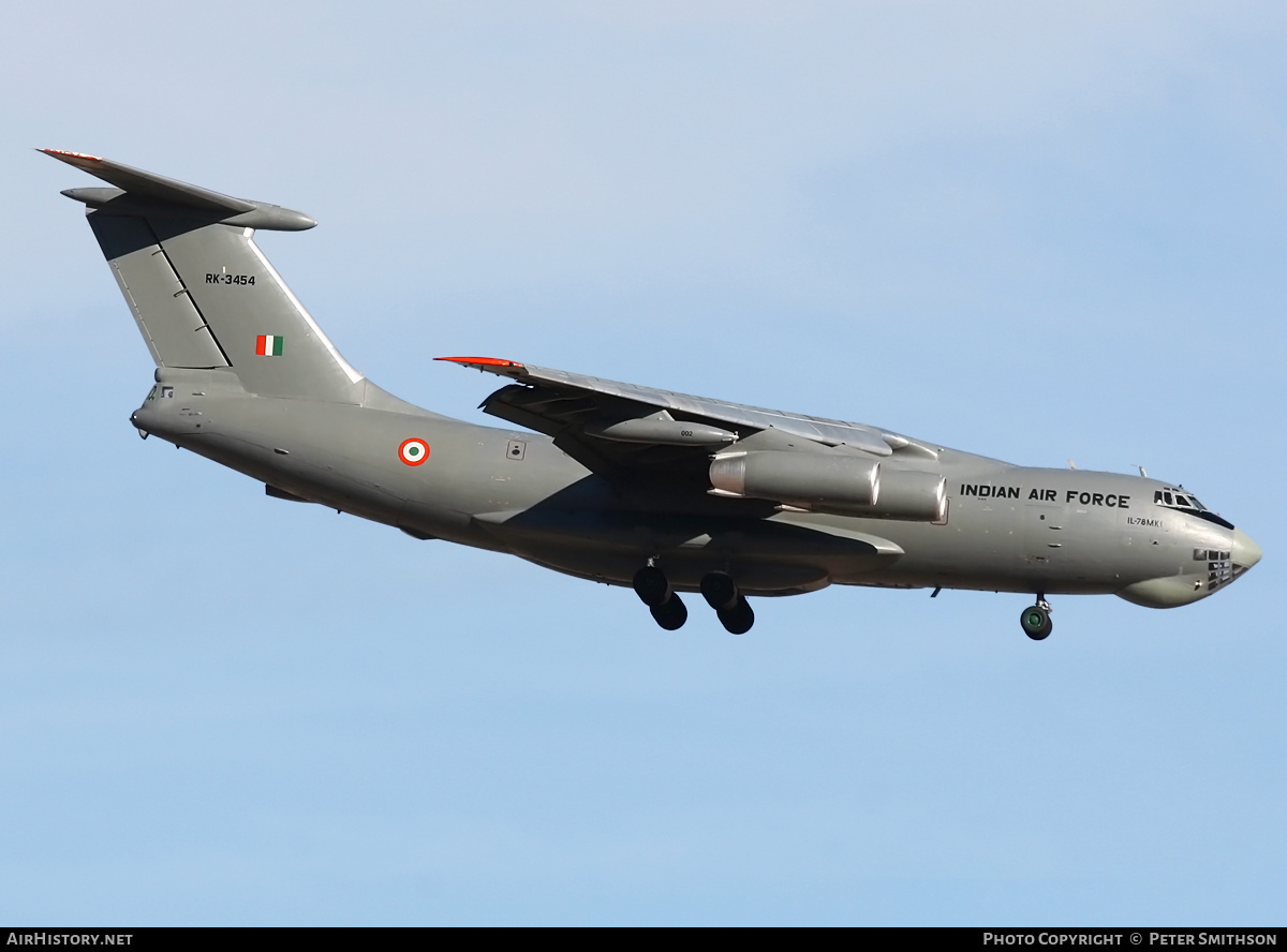 Aircraft Photo of RK-3454 | Ilyushin Il-78MKI | India - Air Force | AirHistory.net #338184
