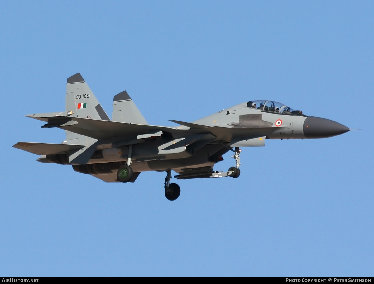 Aircraft Photo of SB109 | Sukhoi Su-30MKI | India - Air Force | AirHistory.net #338187