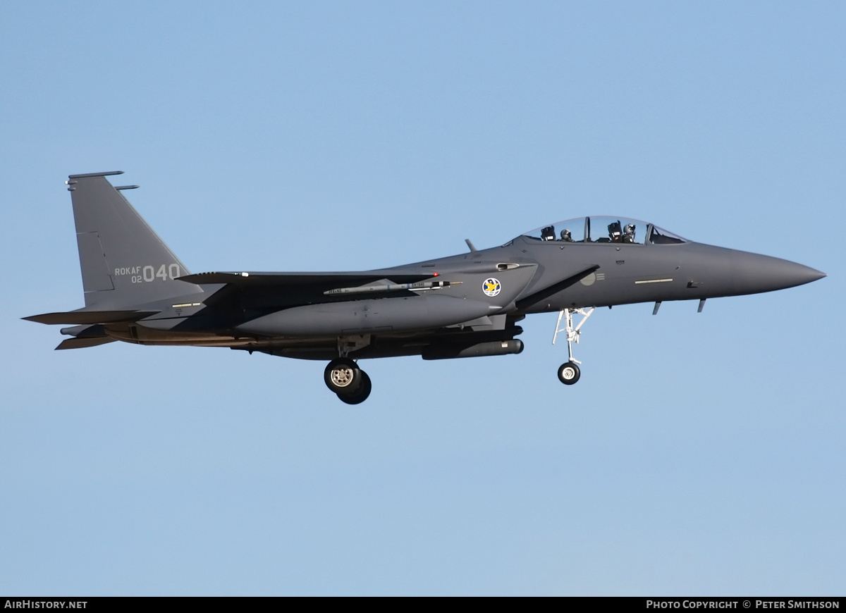 Aircraft Photo of 02-040 | McDonnell Douglas F-15K Eagle | South Korea - Air Force | AirHistory.net #338221