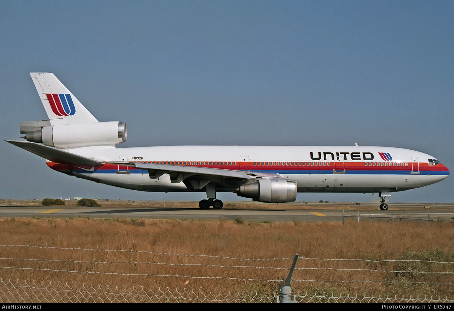 Aircraft Photo of N1832U | McDonnell Douglas DC-10-10 | United Airlines | AirHistory.net #338226