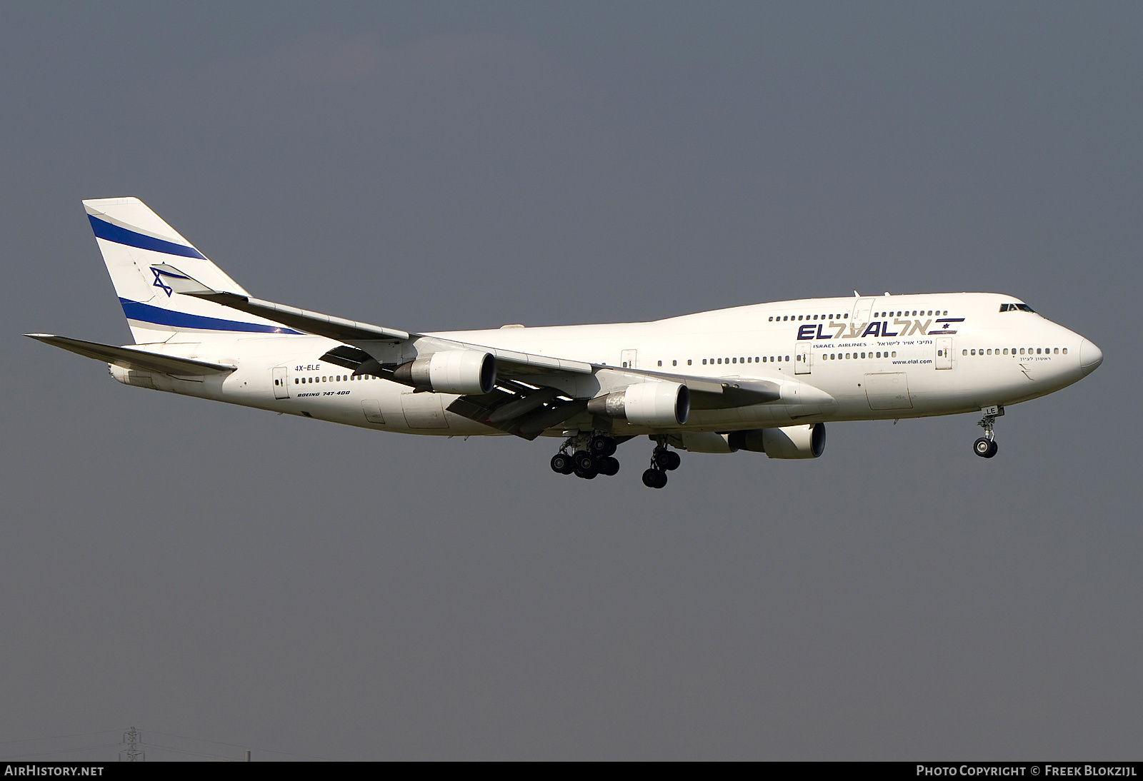 Aircraft Photo of 4X-ELE | Boeing 747-412 | El Al Israel Airlines | AirHistory.net #338237