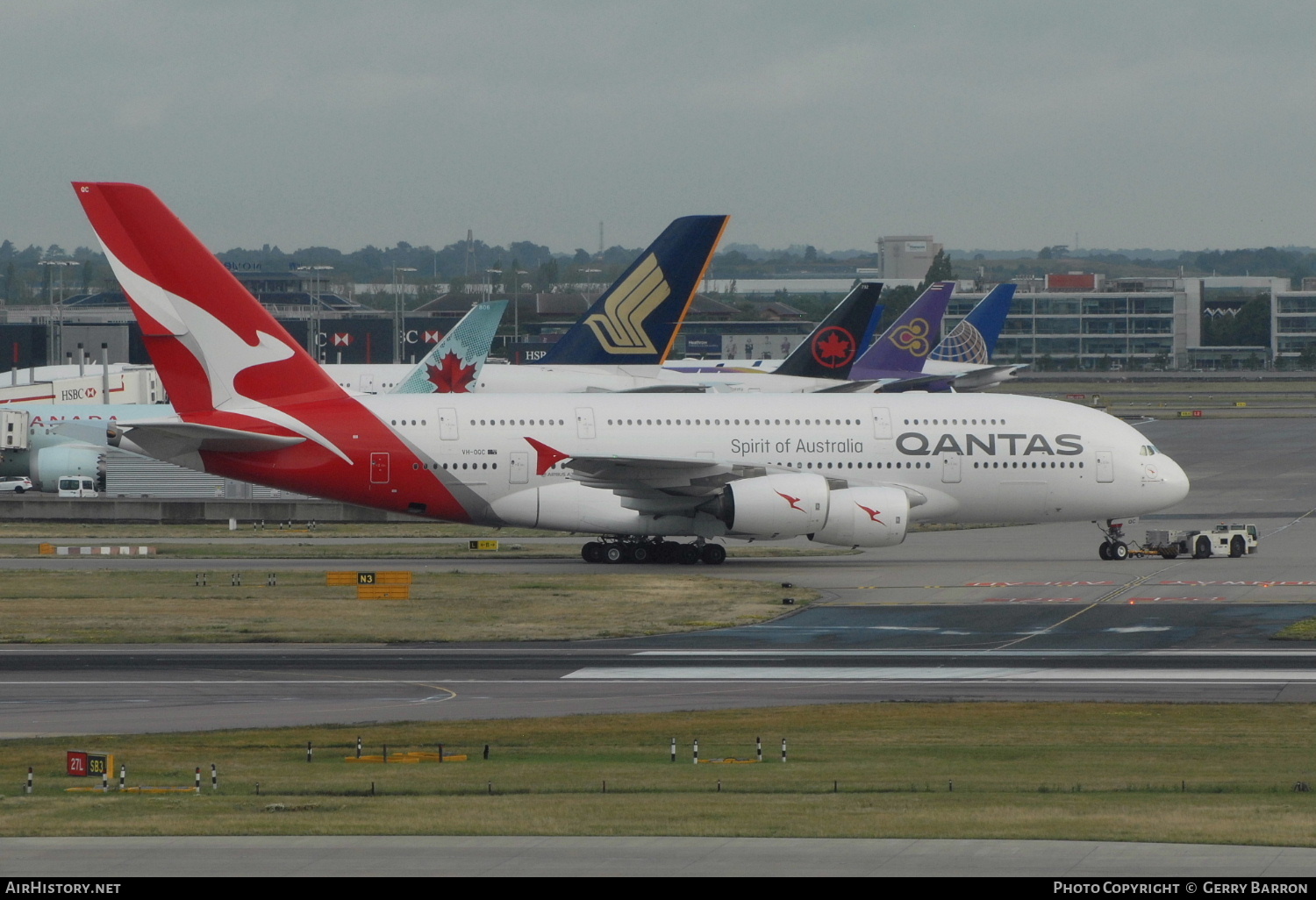 Aircraft Photo of VH-OQC | Airbus A380-842 | Qantas | AirHistory.net #338254