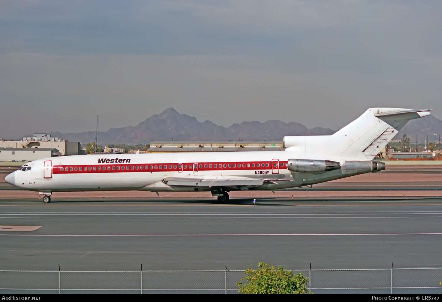 Aircraft Photo of N2801W | Boeing 727-247 | Western Airlines | AirHistory.net #338291