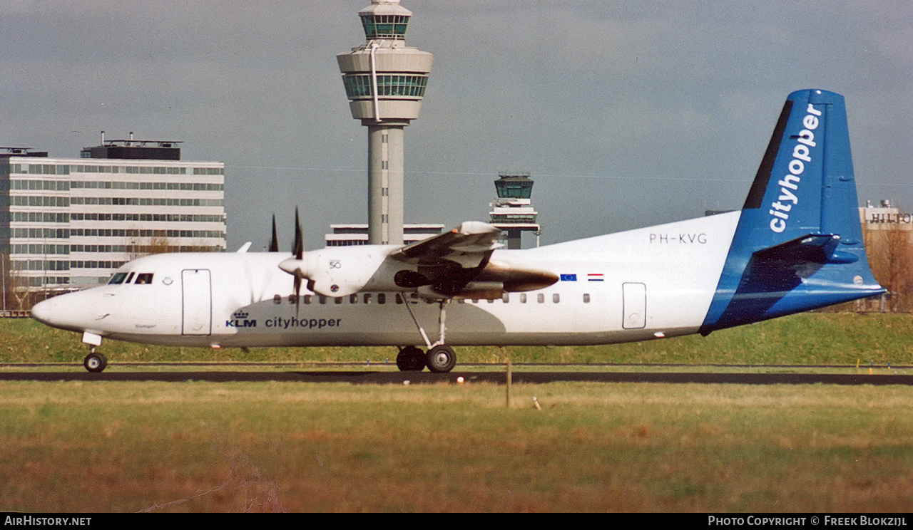 Aircraft Photo of PH-KVG | Fokker 50 | KLM Cityhopper | AirHistory.net #338313