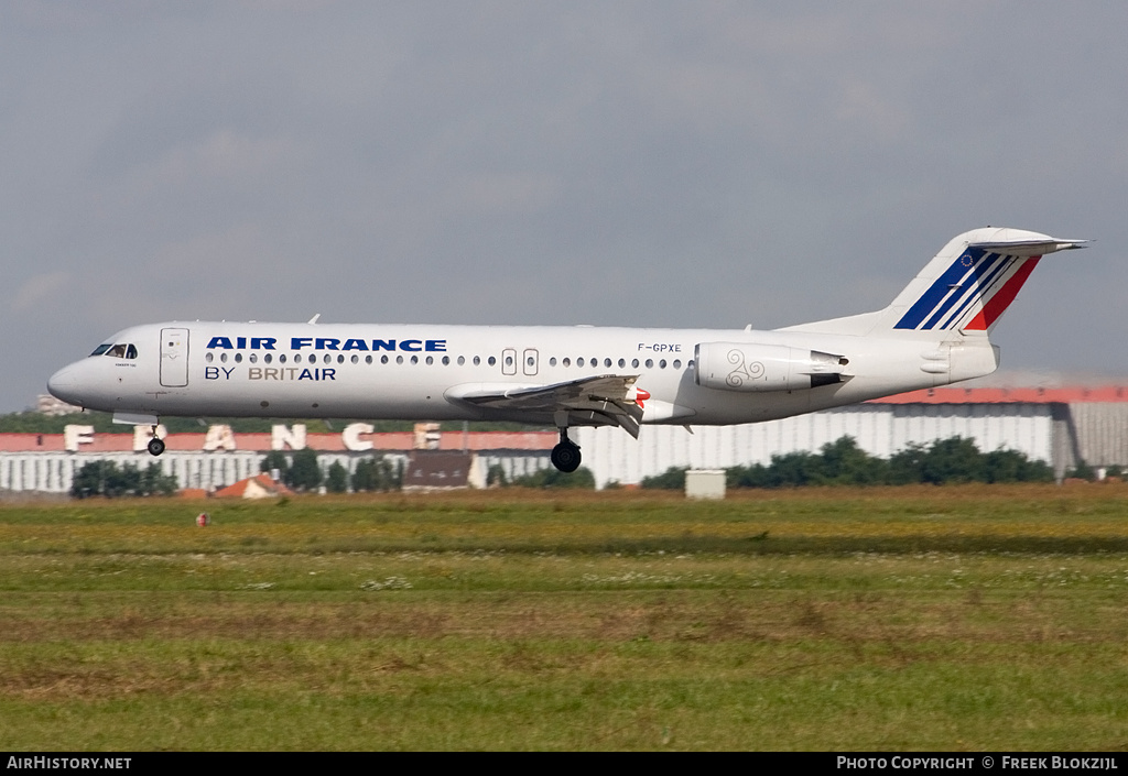 Aircraft Photo of F-GPXE | Fokker 100 (F28-0100) | Air France | AirHistory.net #338328