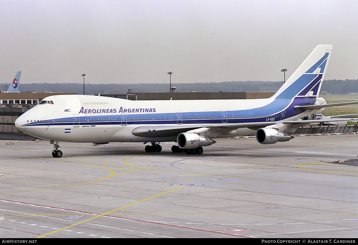 Aircraft Photo of LV-OOZ | Boeing 747-287B | Aerolíneas Argentinas | AirHistory.net #338333
