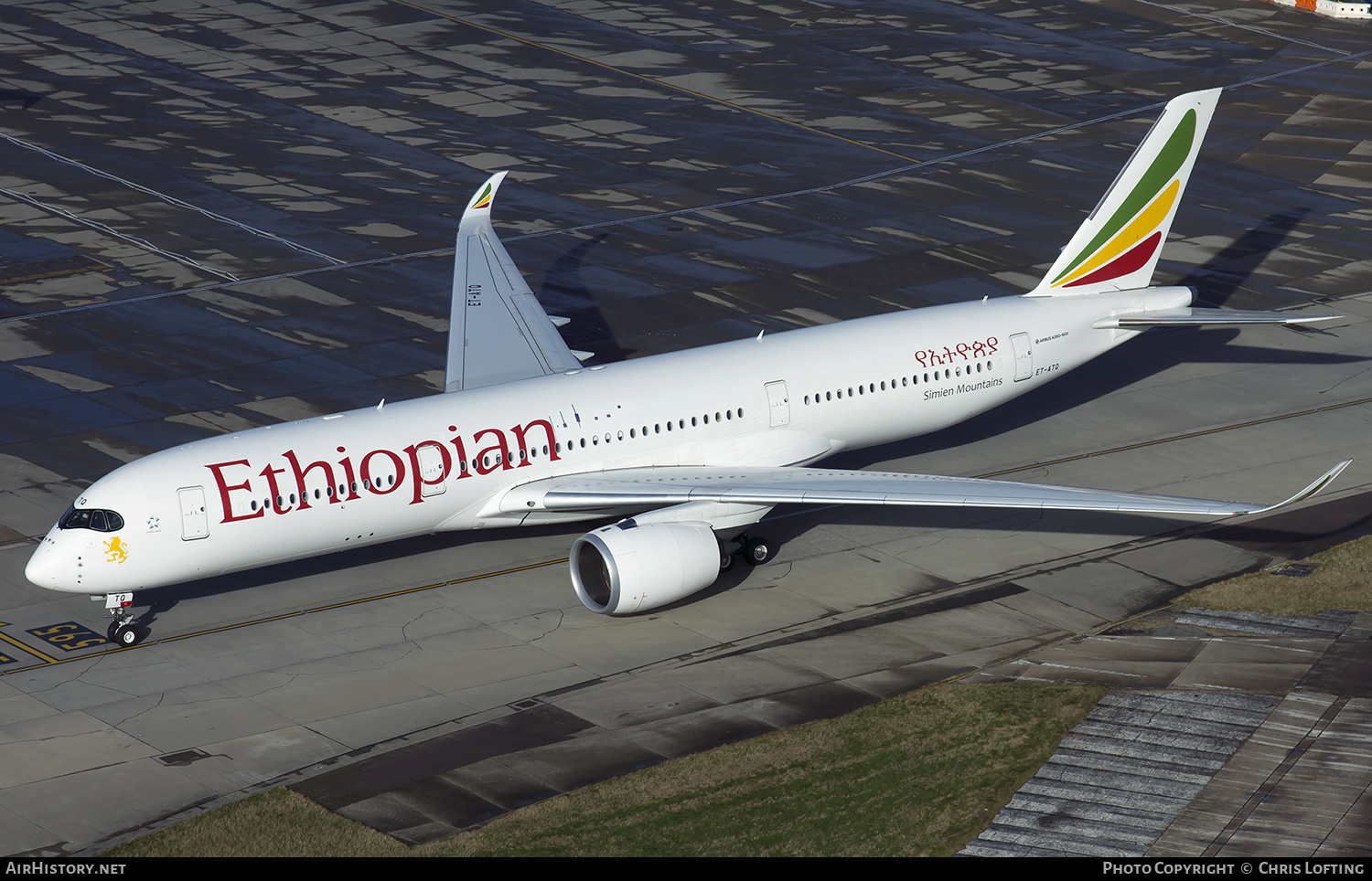 Aircraft Photo of ET-ATQ | Airbus A350-941 | Ethiopian Airlines | AirHistory.net #338337