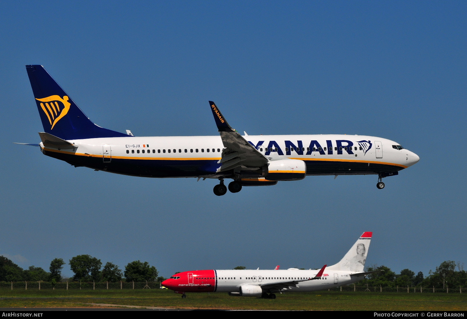 Aircraft Photo of EI-GJX | Boeing 737-800 | Ryanair | AirHistory.net #338349