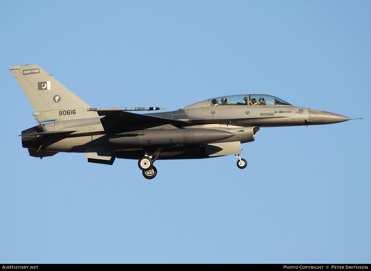 Aircraft Photo of 90616 | General Dynamics F-16B Fighting Falcon | Pakistan - Air Force | AirHistory.net #338384