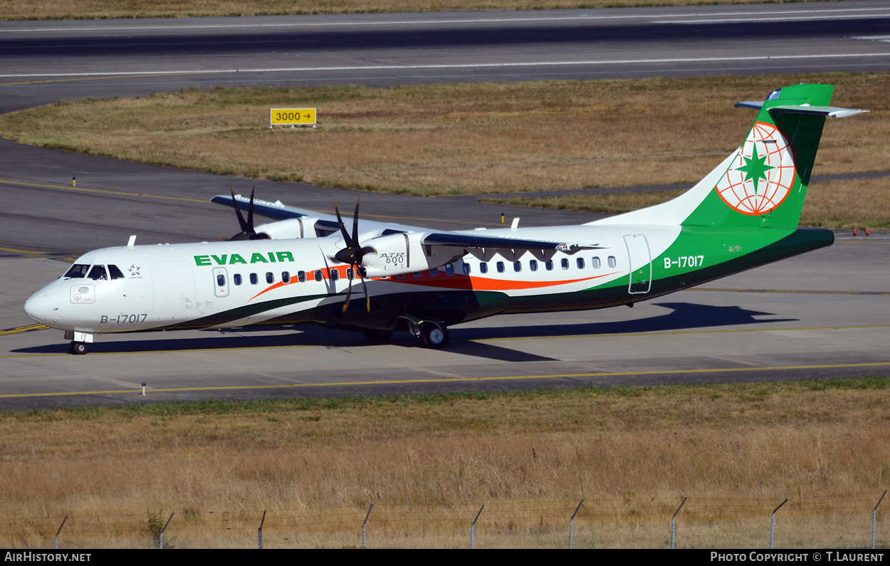 Aircraft Photo of B-17017 | ATR ATR-72-600 (ATR-72-212A) | UNI Air | AirHistory.net #338387