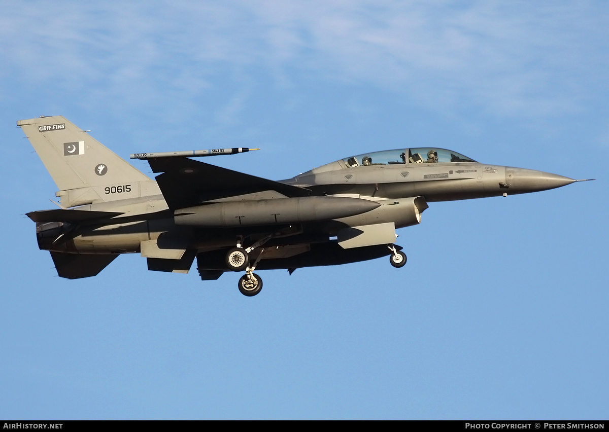 Aircraft Photo of 90615 | General Dynamics F-16B Fighting Falcon | Pakistan - Air Force | AirHistory.net #338392