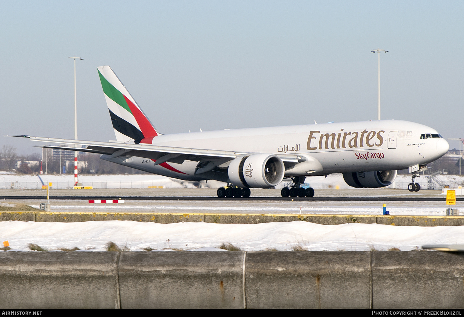 Aircraft Photo of A6-EFN | Boeing 777-F1H | Emirates SkyCargo | AirHistory.net #338468