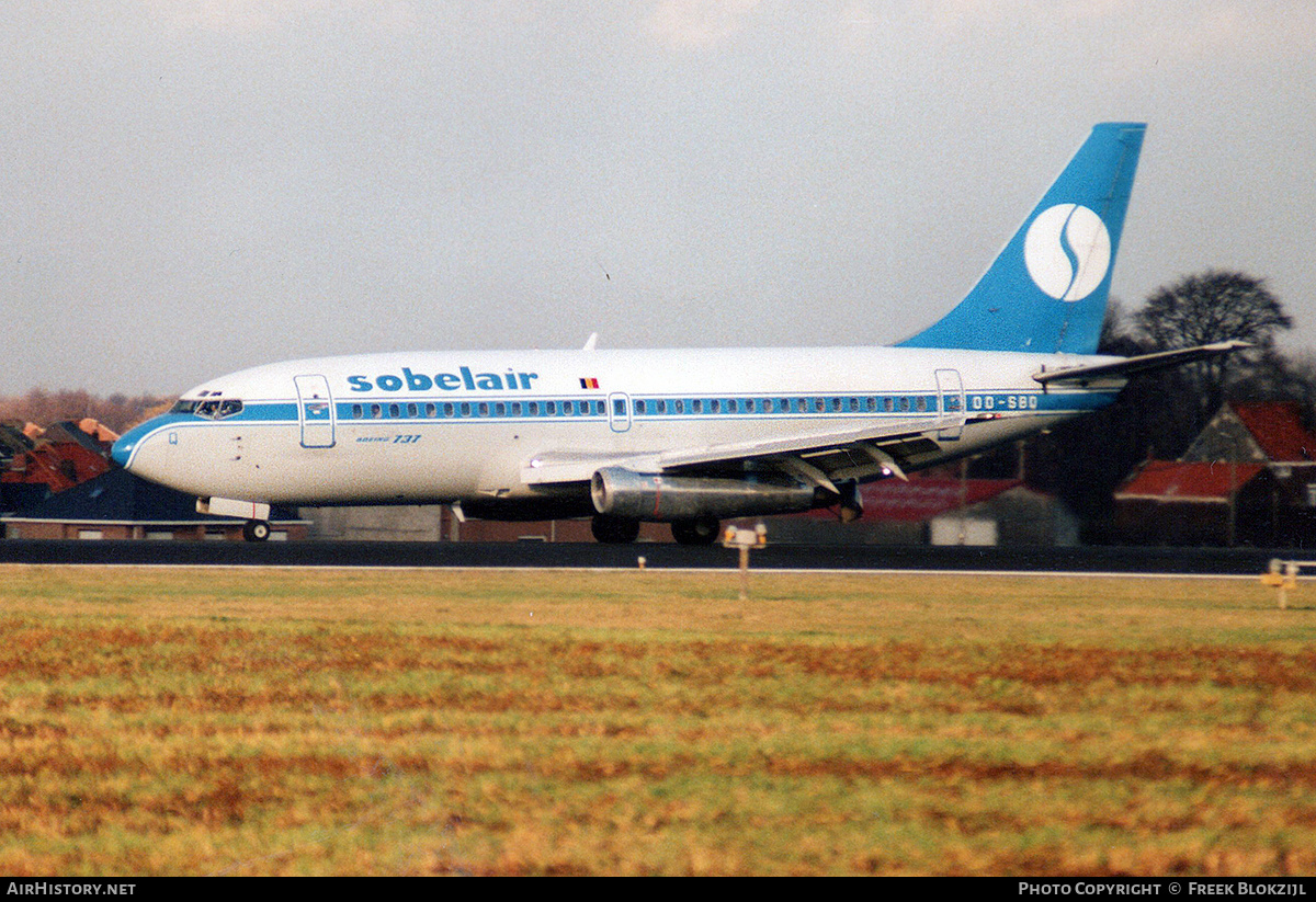 Aircraft Photo of OO-SBQ | Boeing 737-229/Adv | Sobelair | AirHistory.net #338473