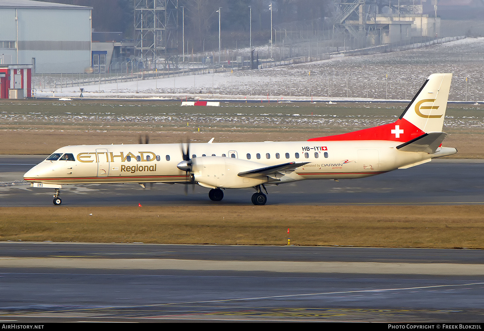 Aircraft Photo of HB-IYI | Saab 2000 | Etihad Regional | AirHistory.net #338488