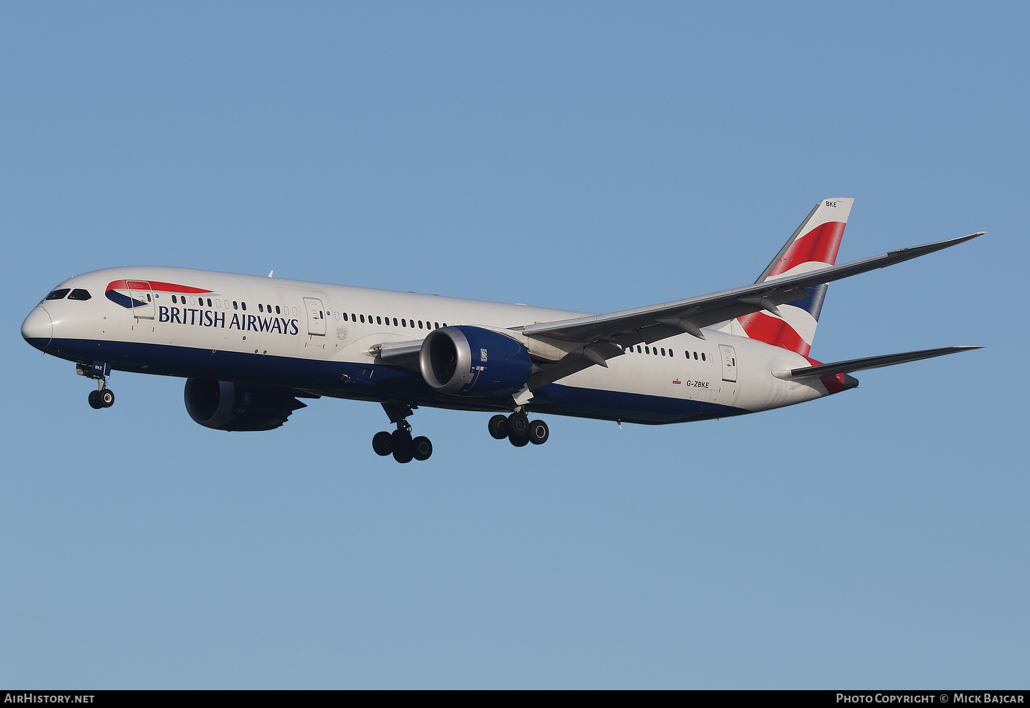 Aircraft Photo of G-ZBKE | Boeing 787-9 Dreamliner | British Airways | AirHistory.net #338489