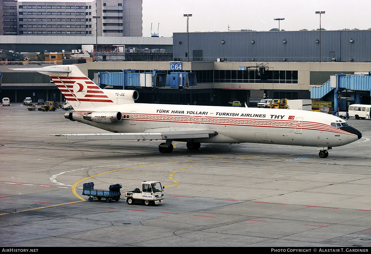 Aircraft Photo of TC-JCE | Boeing 727-2F2/Adv | THY Türk Hava Yolları - Turkish Airlines | AirHistory.net #338500