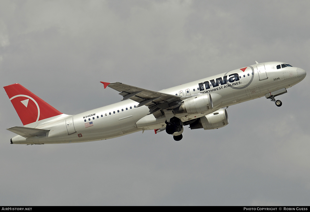 Aircraft Photo of N346NW | Airbus A320-212 | Northwest Airlines | AirHistory.net #338545
