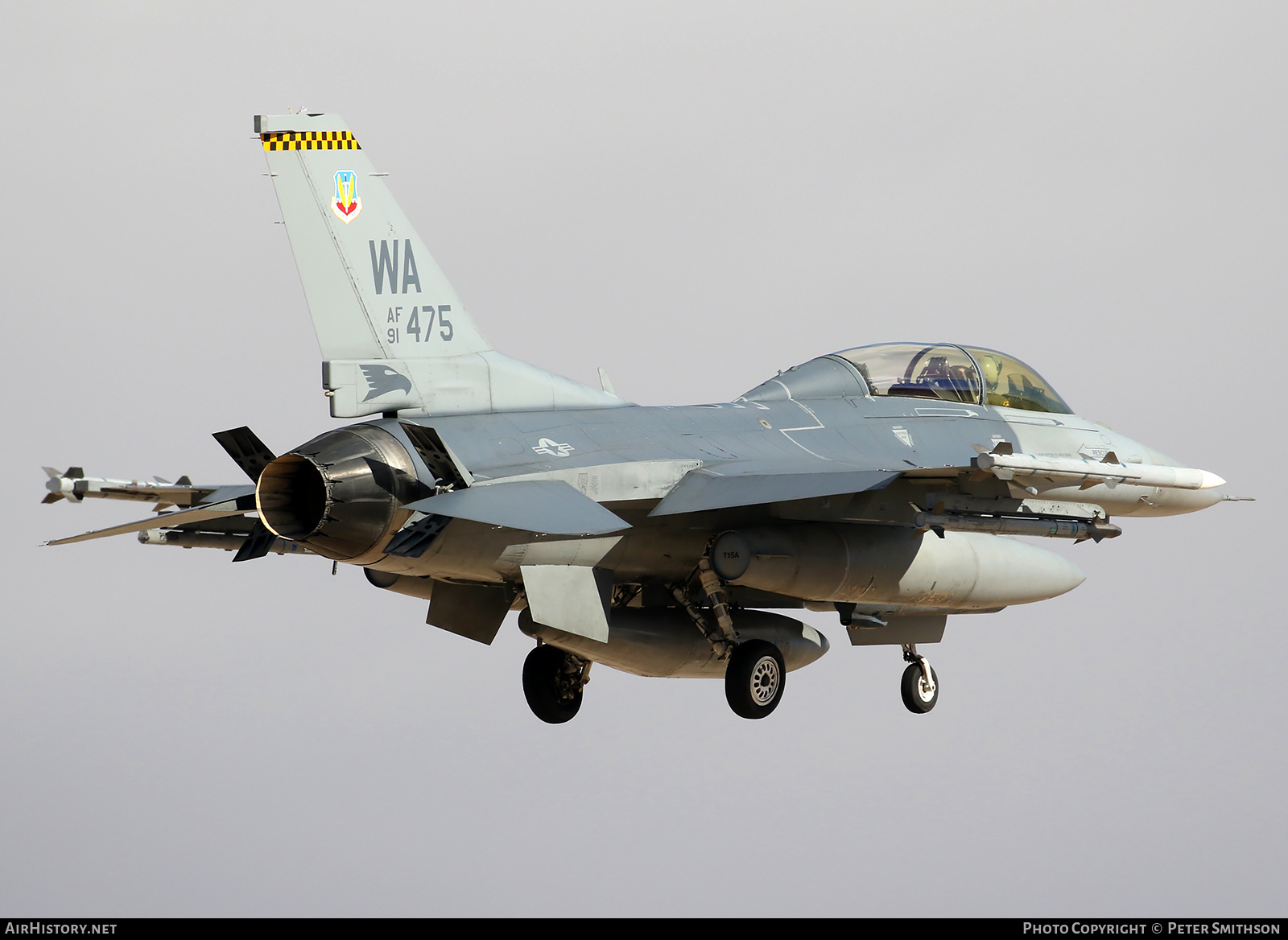 Aircraft Photo of 91-0475 / AF91-475 | General Dynamics F-16DJ Fighting Falcon | USA - Air Force | AirHistory.net #338567