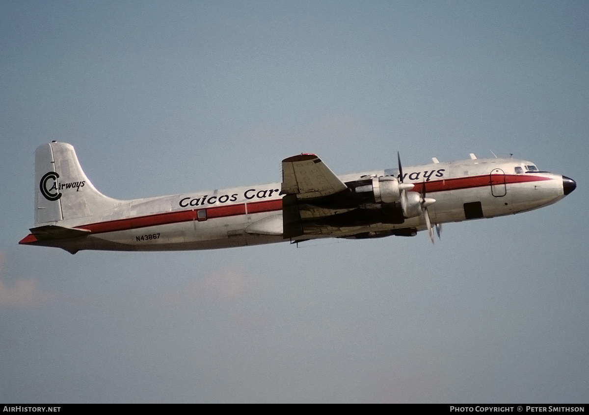 Aircraft Photo of N43867 | Douglas C-118A Liftmaster (DC-6A) | Caicos Caribbean Airways | AirHistory.net #338618