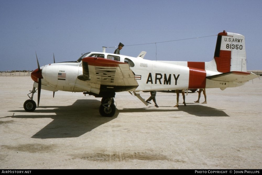 Aircraft Photo of 58-1350 / 81350 | Beech U-8D Seminole (50) | USA - Army | AirHistory.net #338647