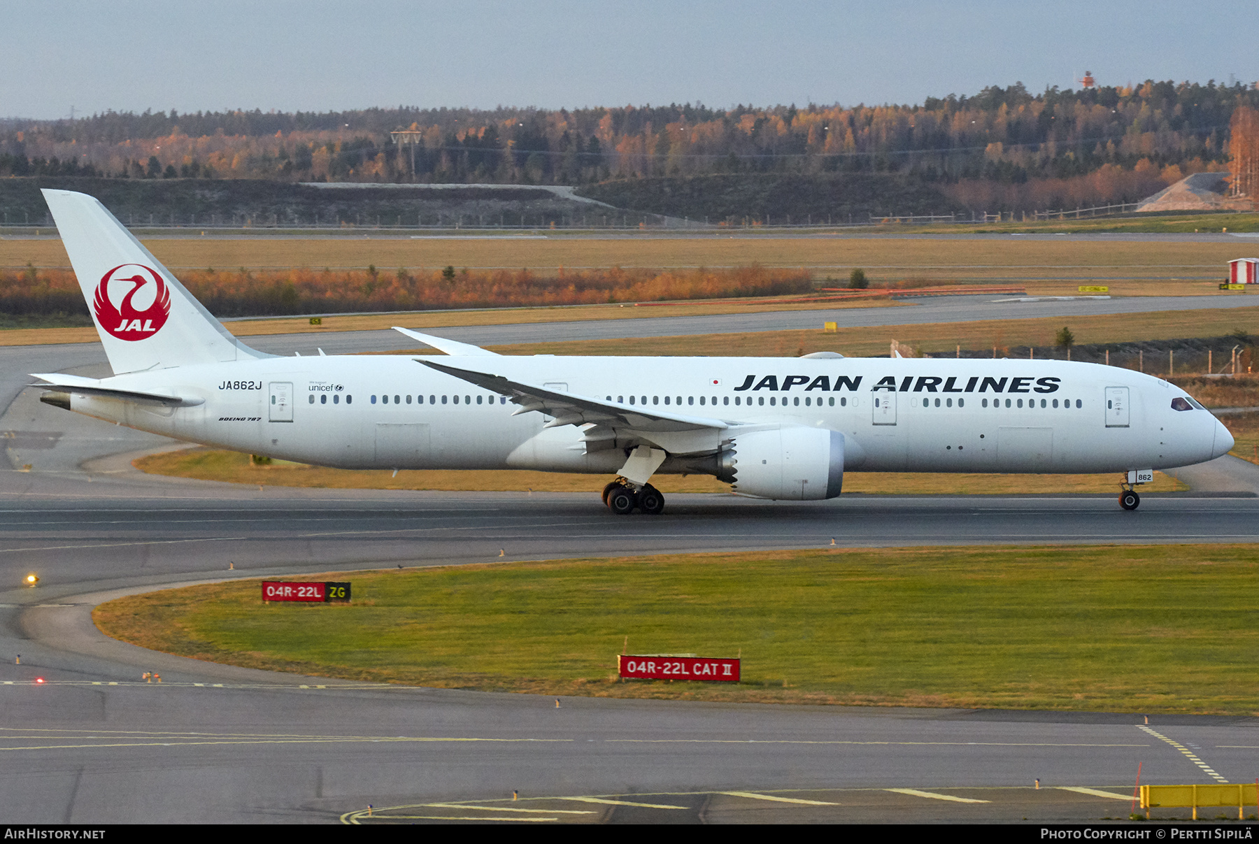 Aircraft Photo of JA862J | Boeing 787-9 Dreamliner | Japan Airlines - JAL | AirHistory.net #338678