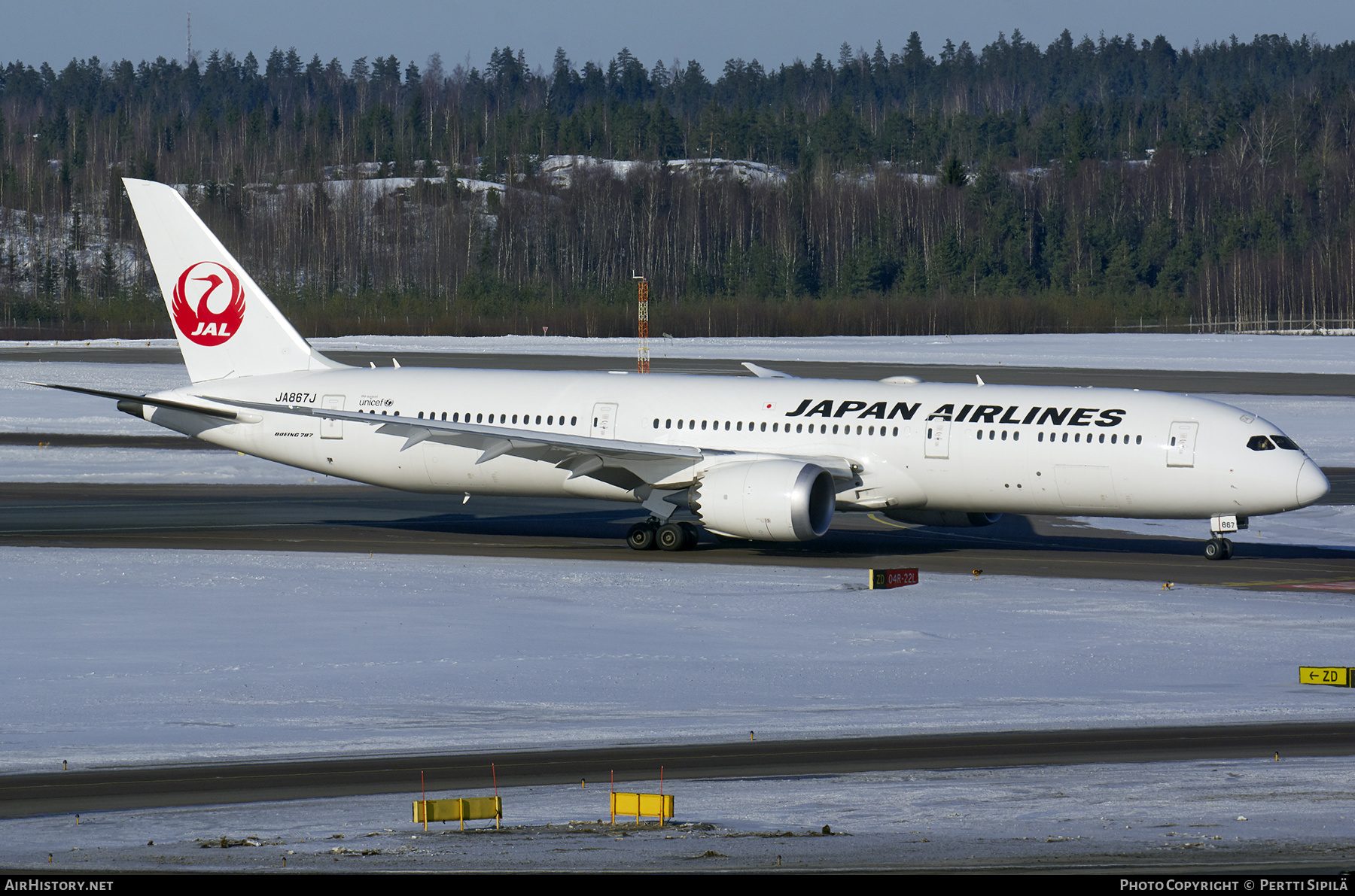 Aircraft Photo of JA867J | Boeing 787-9 Dreamliner | Japan Airlines - JAL | AirHistory.net #338684