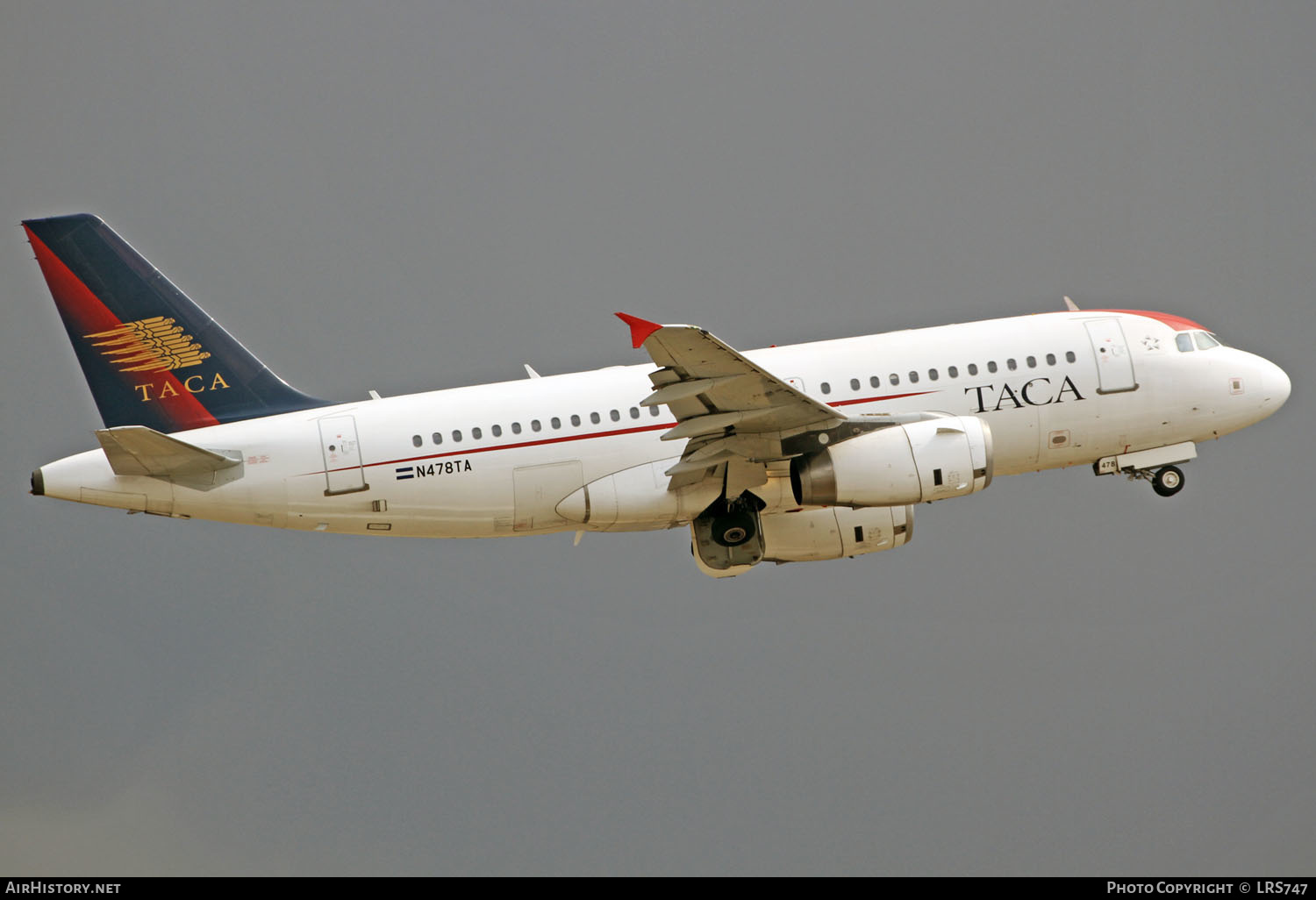 Aircraft Photo of N478TA | Airbus A319-132 | TACA - Transportes Aéreos Centro Americanos | AirHistory.net #338709