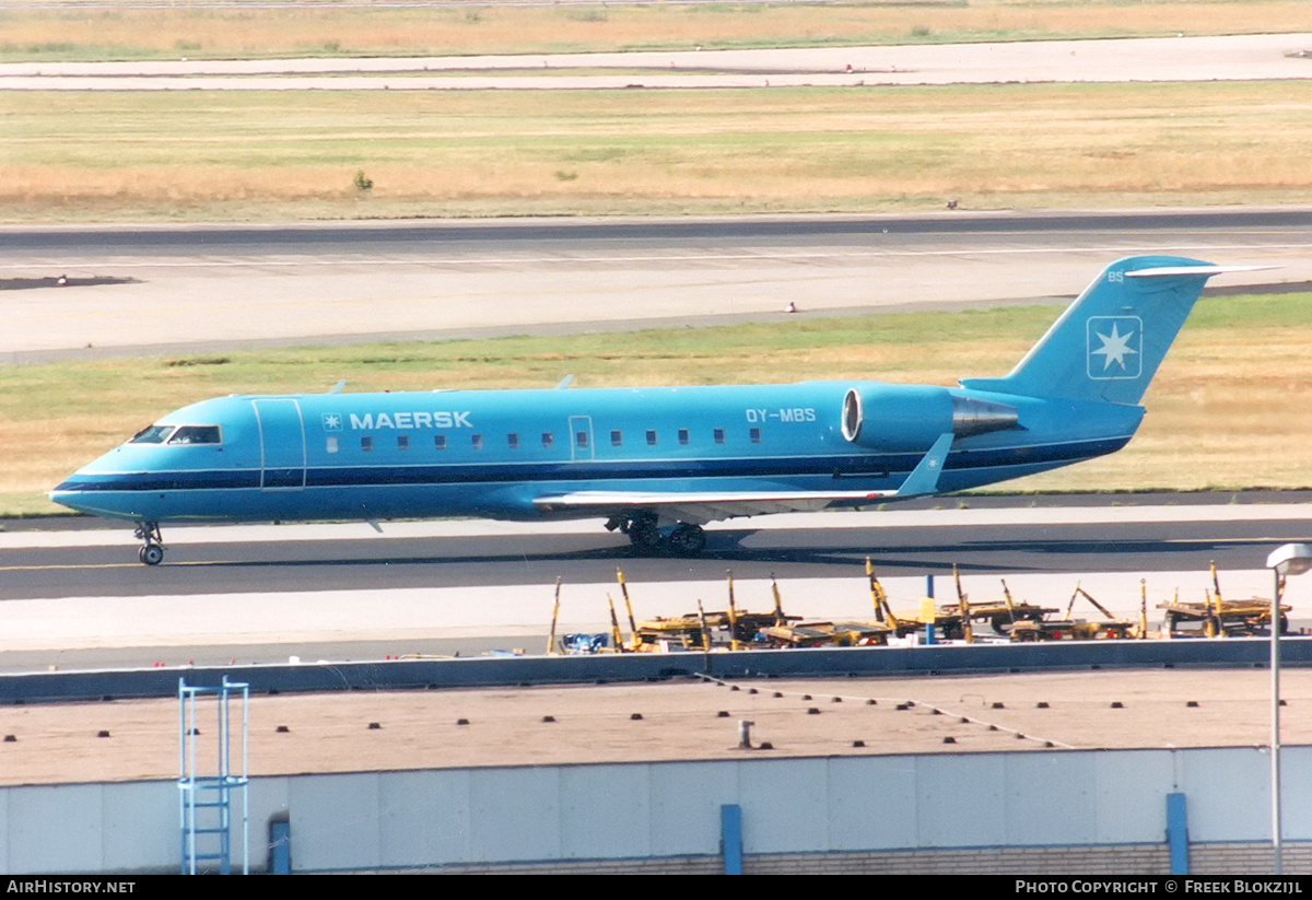 Aircraft Photo of OY-MBS | Bombardier CRJ-200LR (CL-600-2B19) | Maersk Air | AirHistory.net #338754