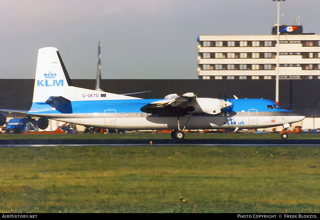 Aircraft Photo of G-UKTD | Fokker 50 | KLM UK | AirHistory.net #338758
