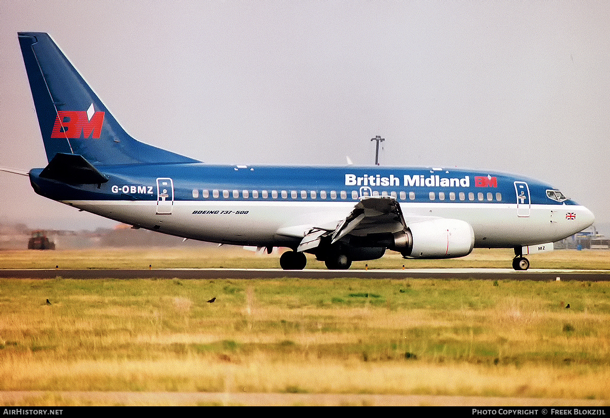 Aircraft Photo of G-OBMZ | Boeing 737-53A | British Midland Airways - BMA | AirHistory.net #338767