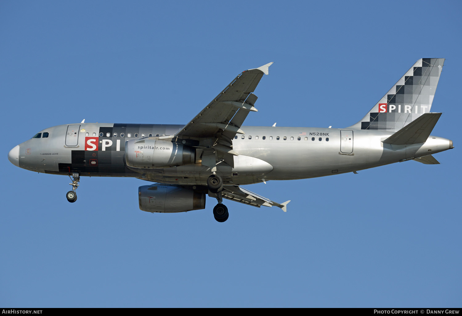 Aircraft Photo of N528NK | Airbus A319-132 | Spirit Airlines | AirHistory.net #338786