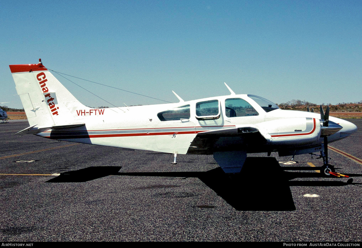 Aircraft Photo of VH-FTW | Beech B55 Baron (95-B55) | Chartair | AirHistory.net #338813