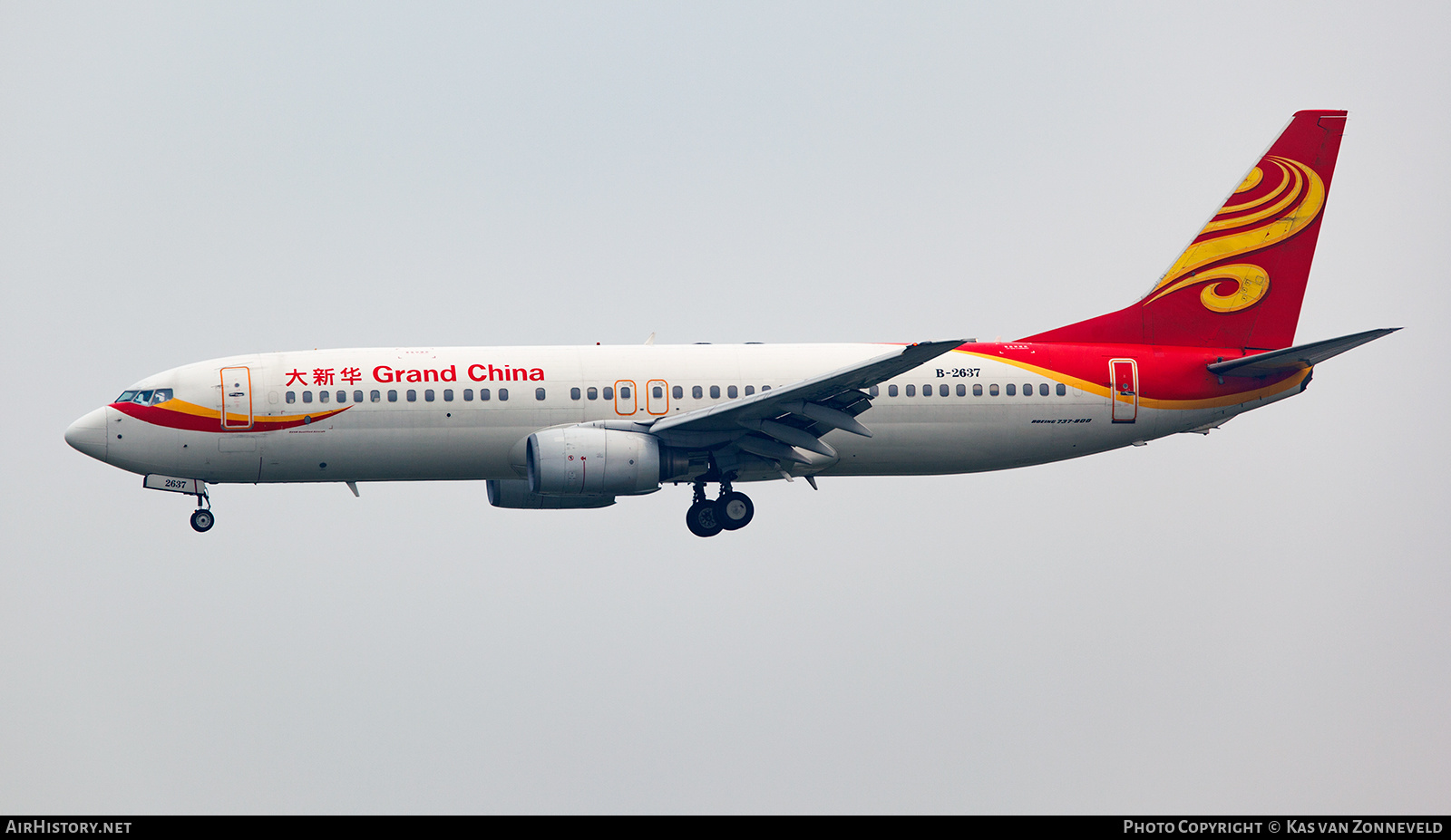 Aircraft Photo of B-2637 | Boeing 737-86N | Grand China Air | AirHistory.net #338890