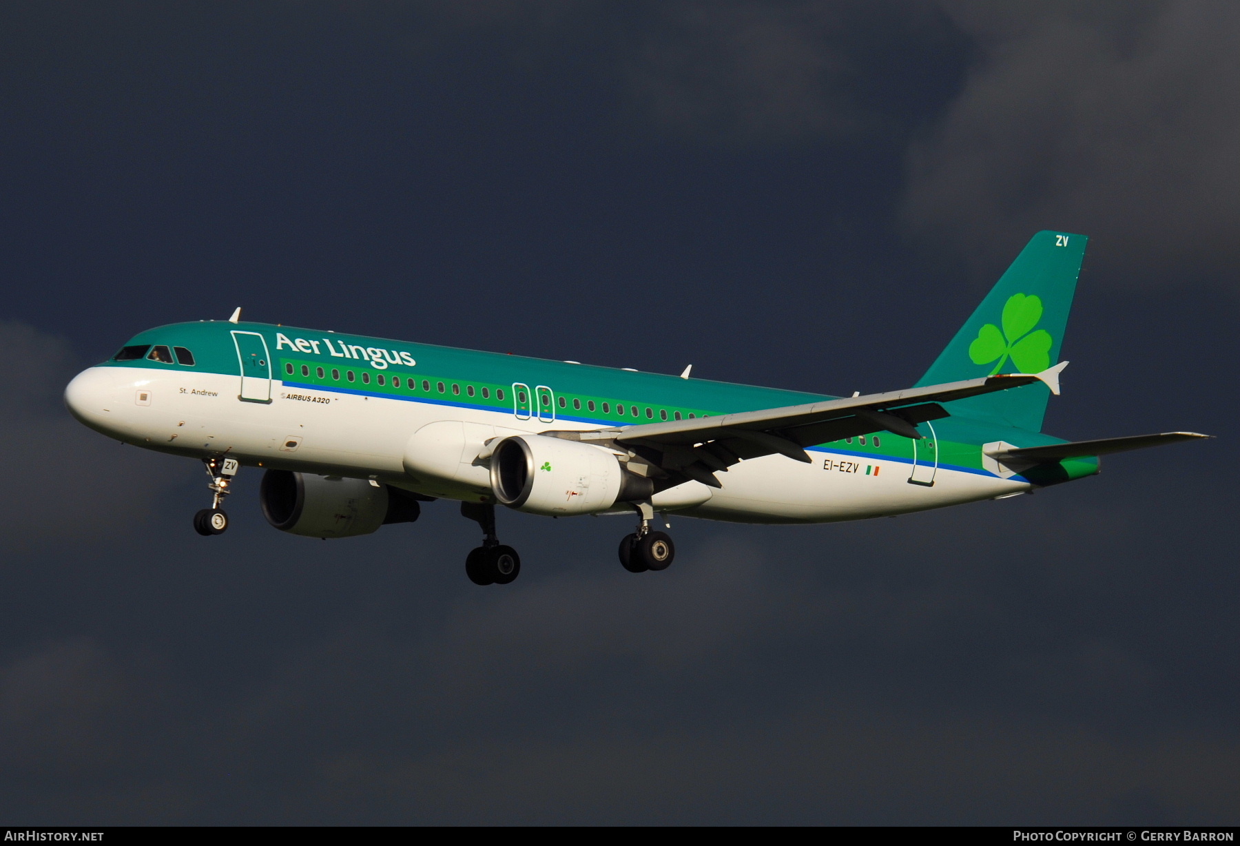 Aircraft Photo of EI-EZV | Airbus A320-214 | Aer Lingus | AirHistory.net #338912