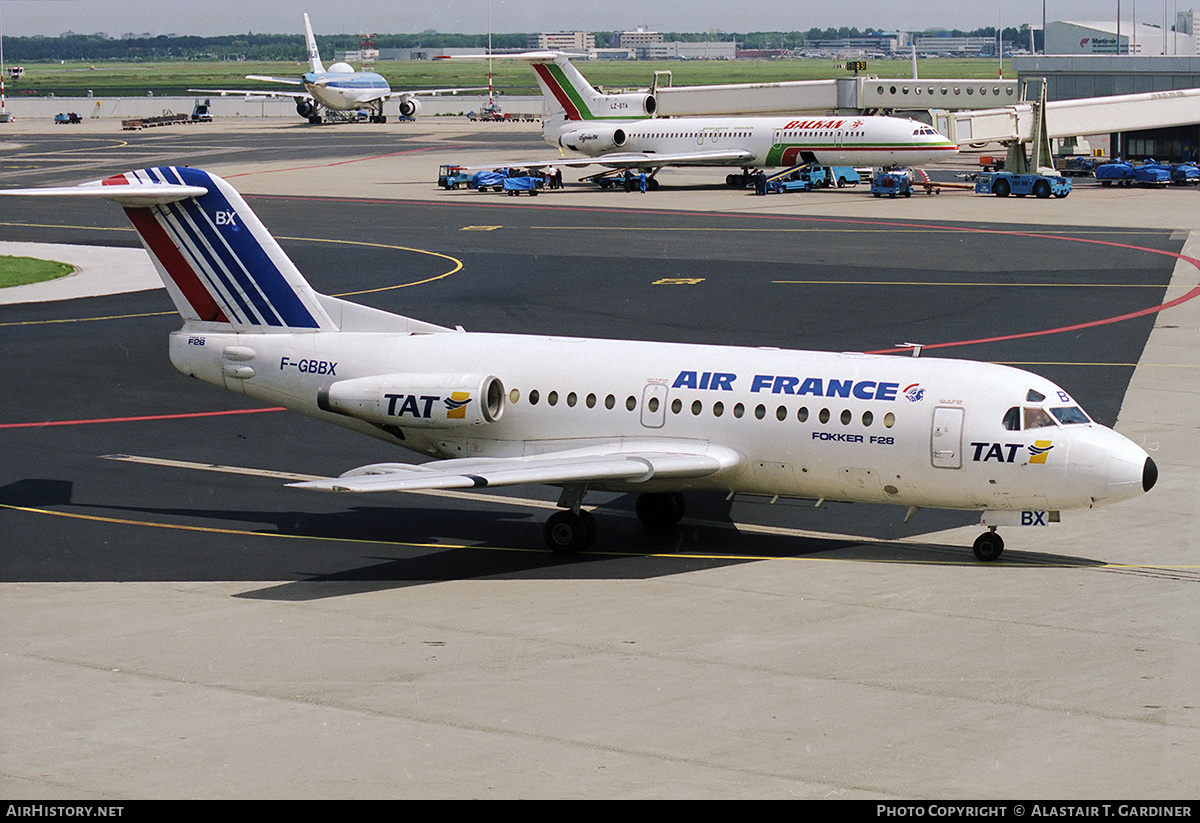 Aircraft Photo of F-GBBX | Fokker F28-1000 Fellowship | Air France | AirHistory.net #338956