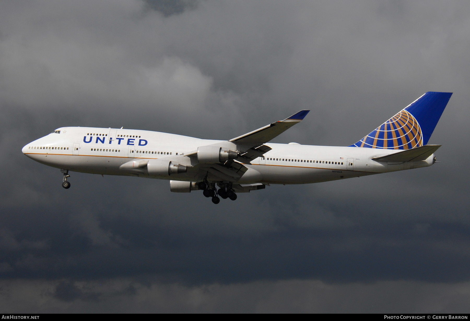 Aircraft Photo of N175UA | Boeing 747-422 | United Airlines | AirHistory.net #339012