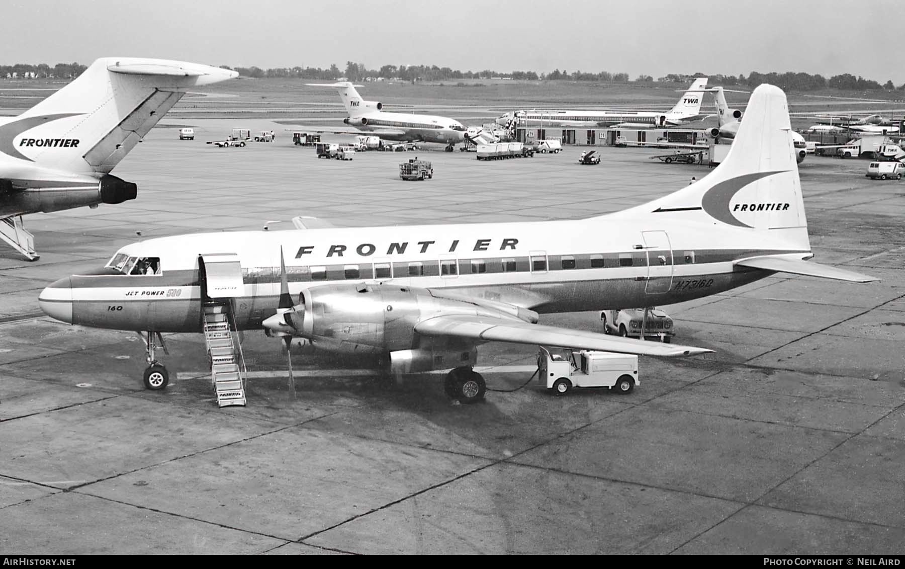Aircraft Photo of N73160 | Convair 580 | Frontier Airlines | AirHistory.net #339026