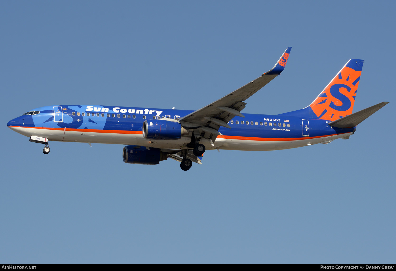 Aircraft Photo of N805SY | Boeing 737-8Q8 | Sun Country Airlines | AirHistory.net #339059