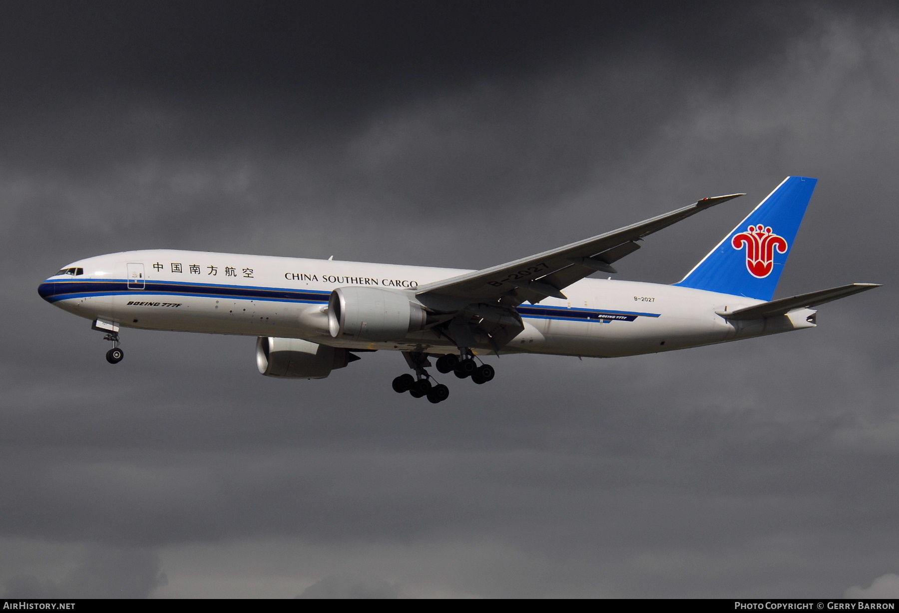 Aircraft Photo of B-2027 | Boeing 777-F1B | China Southern Airlines Cargo | AirHistory.net #339065