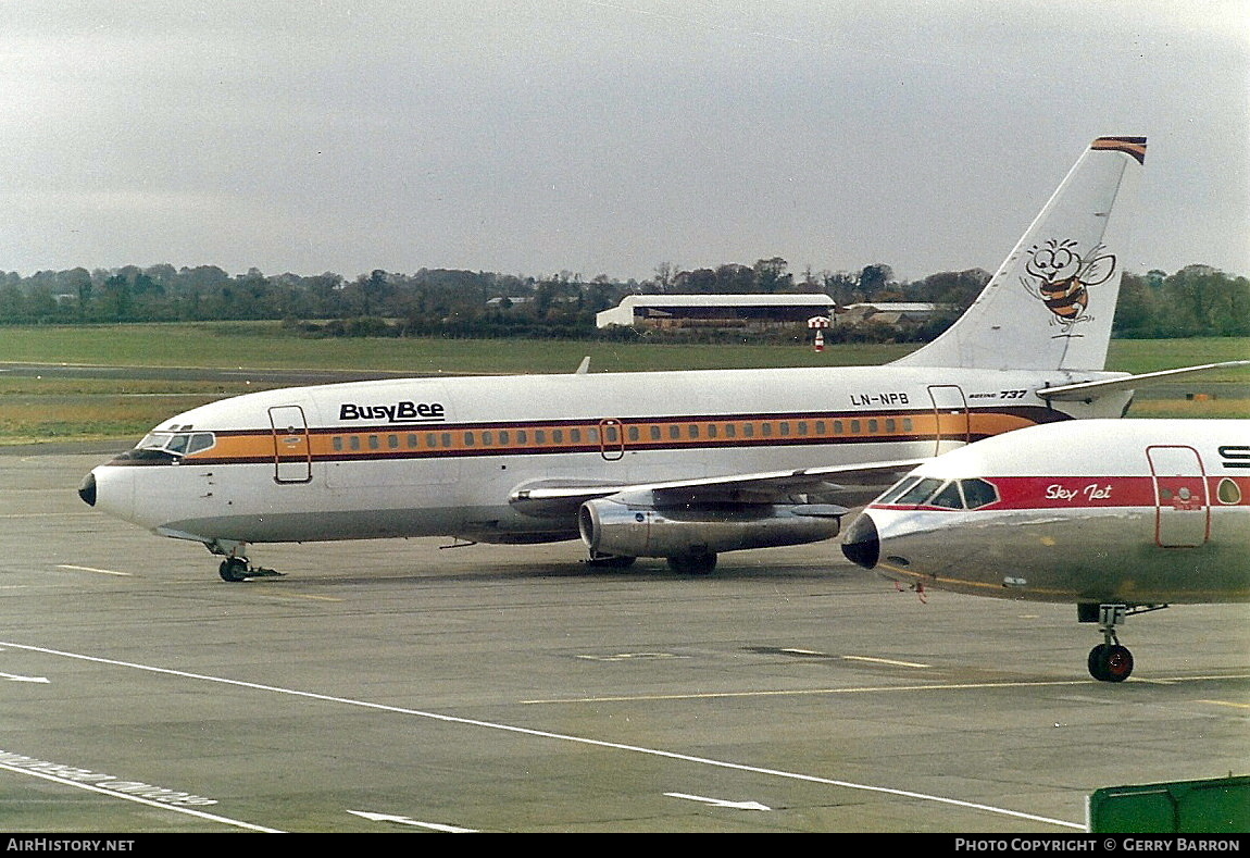 Aircraft Photo of LN-NPB | Boeing 737-2R4C/Adv | Busy Bee of Norway | AirHistory.net #339083