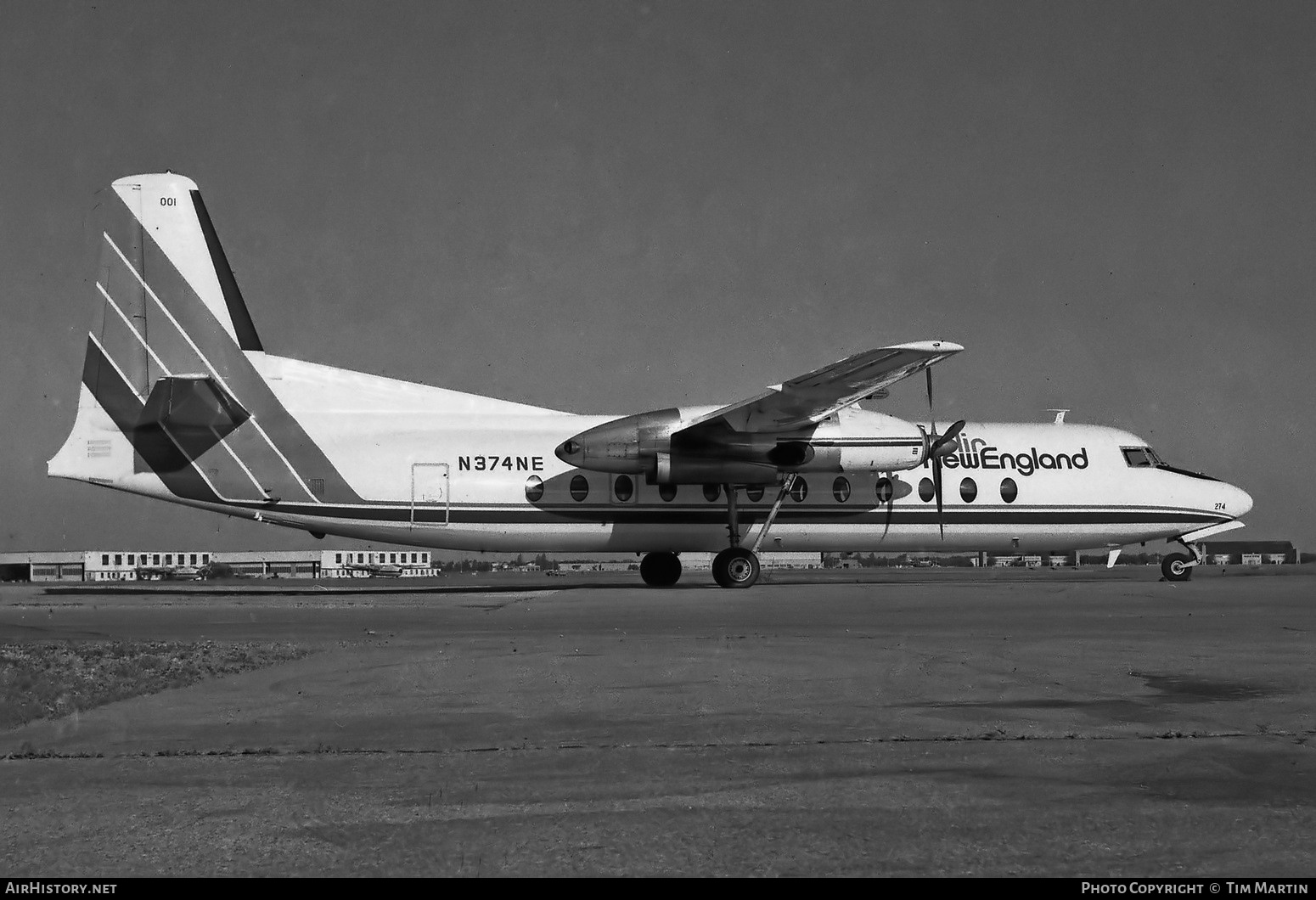 Aircraft Photo of N374NE | Fairchild Hiller FH-227C | Air New England | AirHistory.net #339105