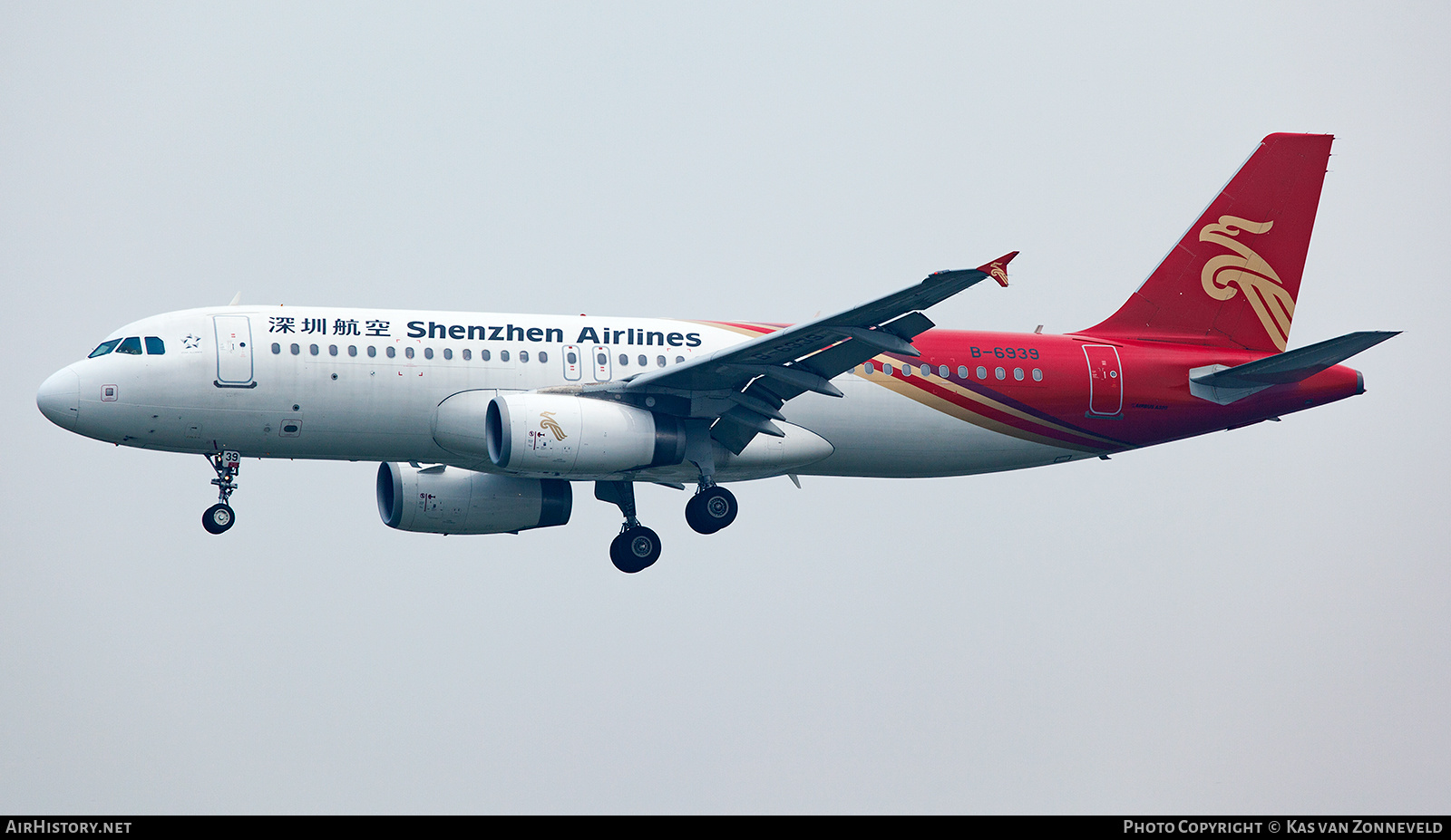 Aircraft Photo of B-6939 | Airbus A320-232 | Shenzhen Airlines | AirHistory.net #339148