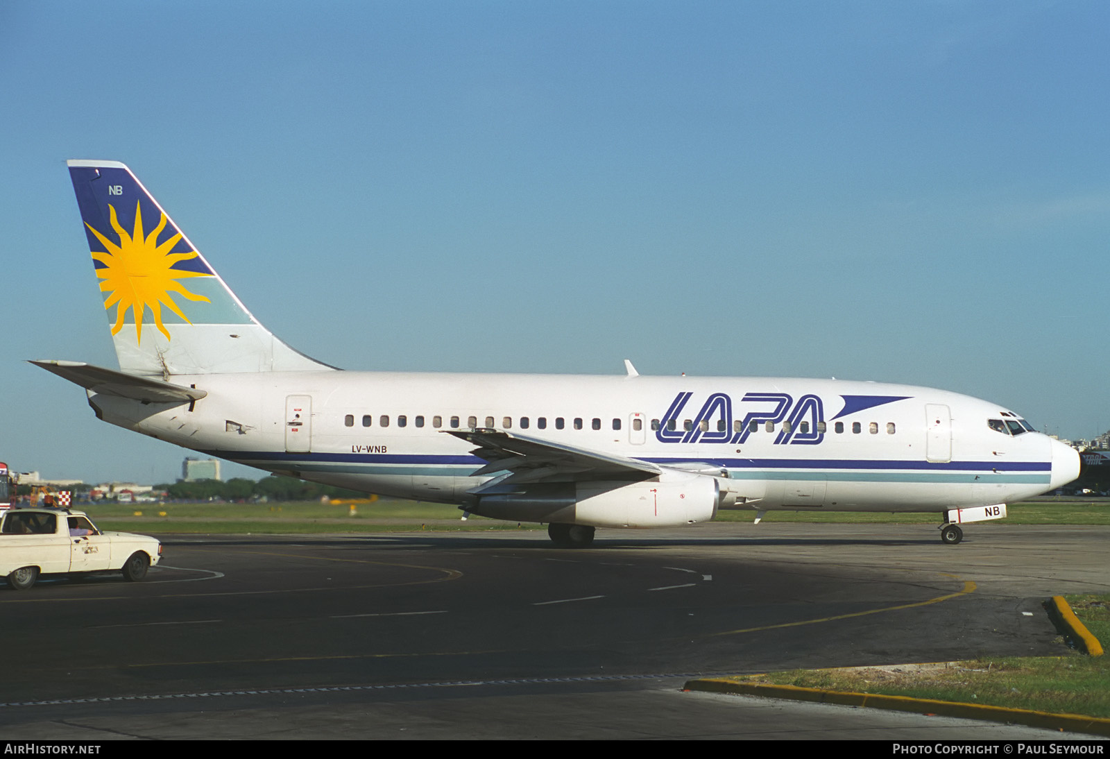 Aircraft Photo of LV-WNB | Boeing 737-2T4/Adv | LAPA - Líneas Aéreas Privadas Argentinas | AirHistory.net #339177