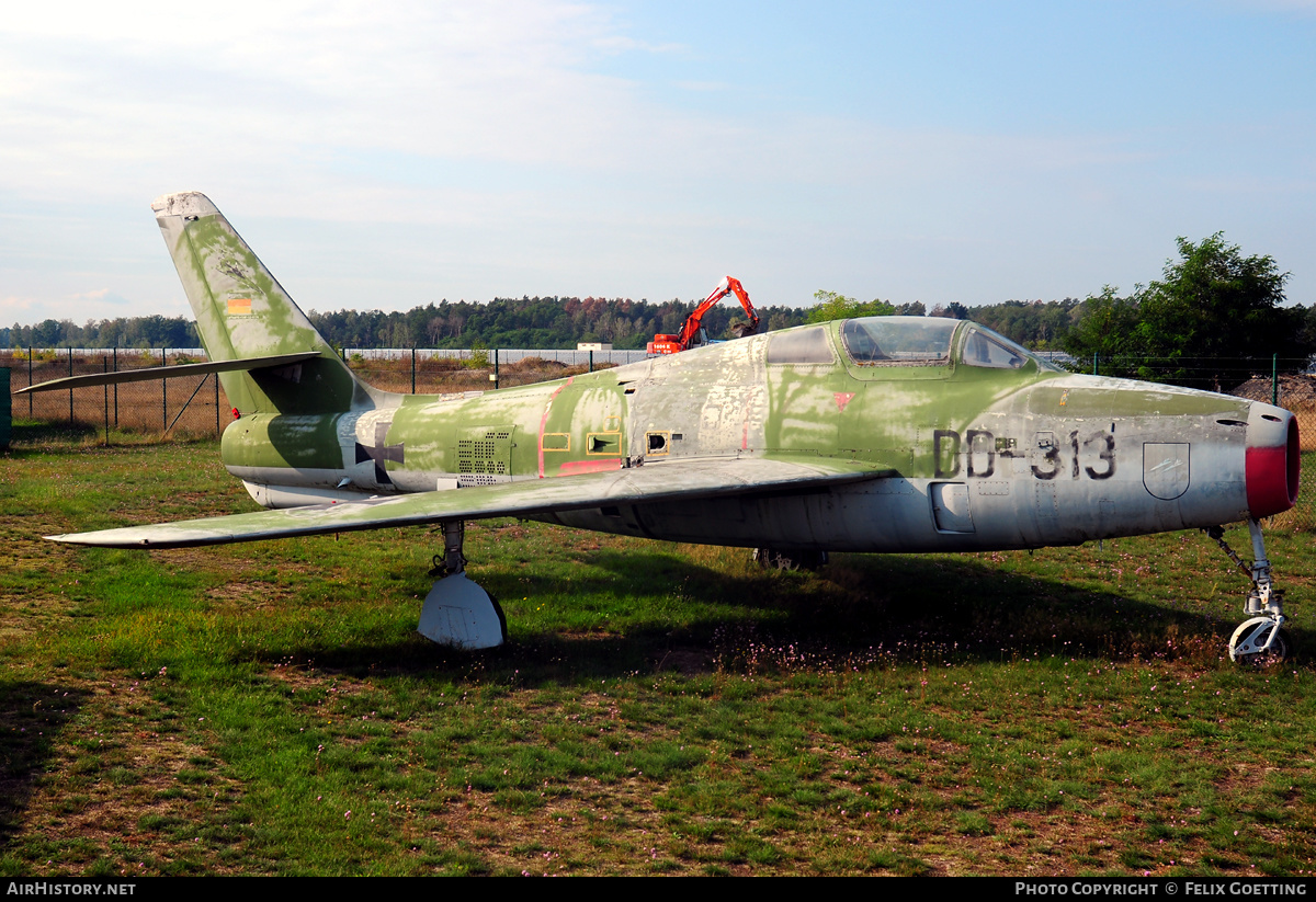 Aircraft Photo of DD-313 | Republic F-84F Thunderstreak | Germany - Air Force | AirHistory.net #339226