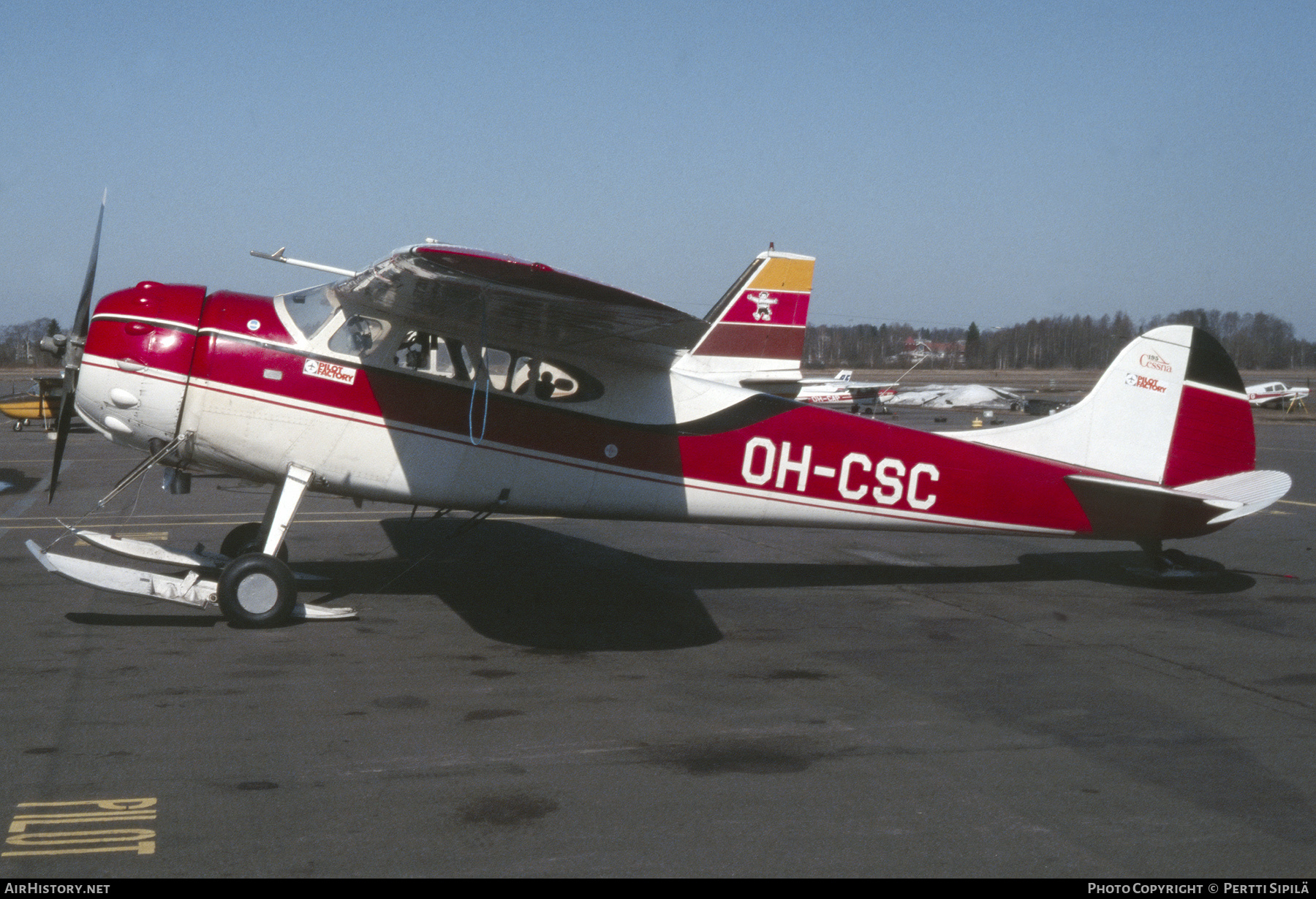 Aircraft Photo of OH-CSC | Cessna 195B | Pilot Factory | AirHistory.net #339261