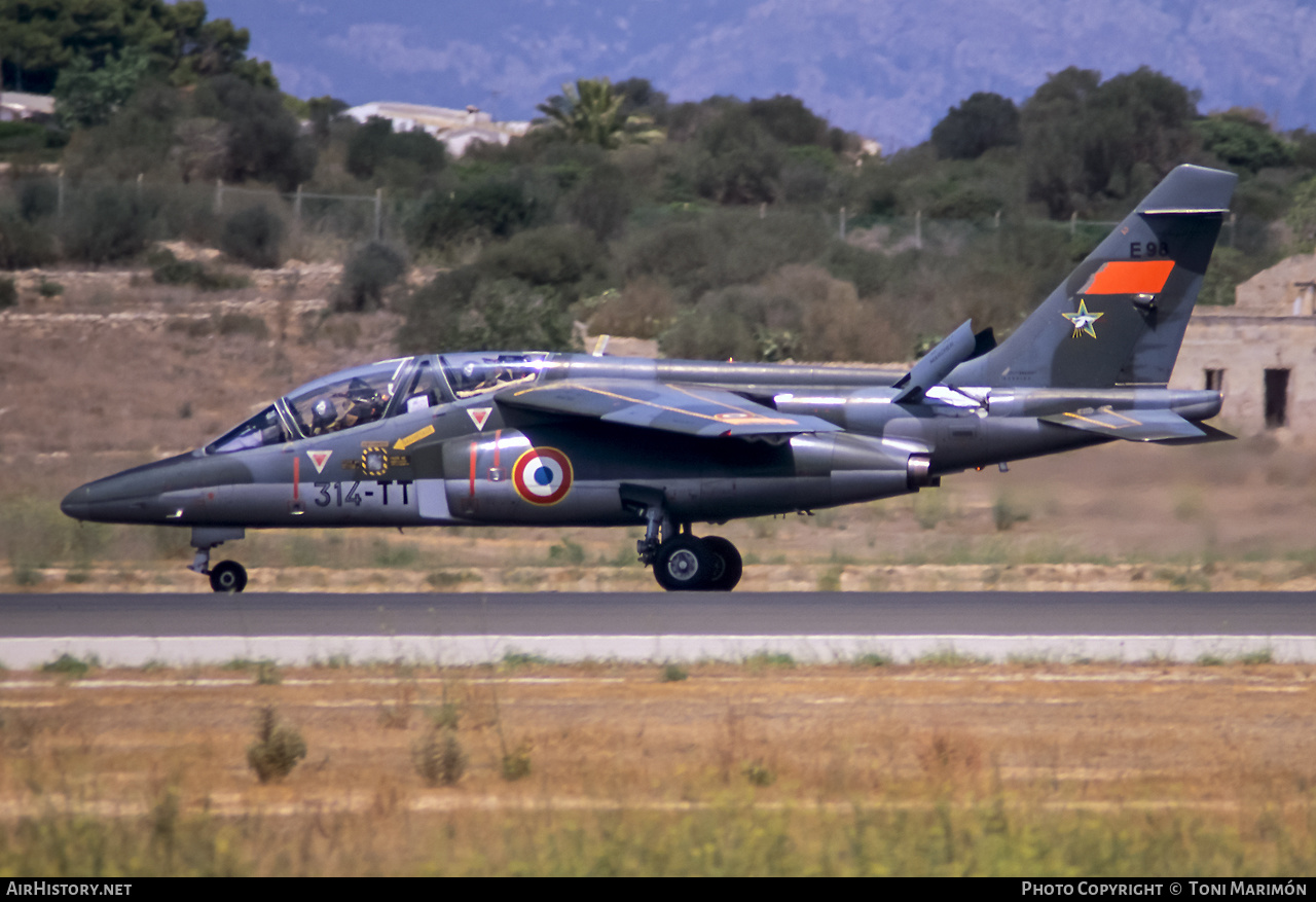 Aircraft Photo of E98 | Dassault-Dornier Alpha Jet E | France - Air Force | AirHistory.net #339269