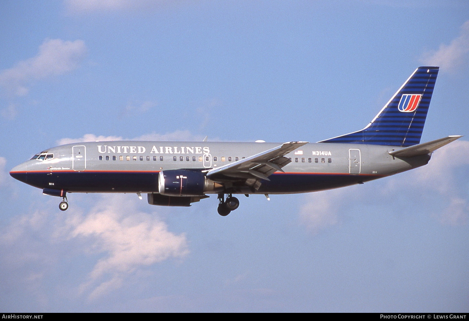 Aircraft Photo of N314UA | Boeing 737-322 | United Airlines | AirHistory.net #339272