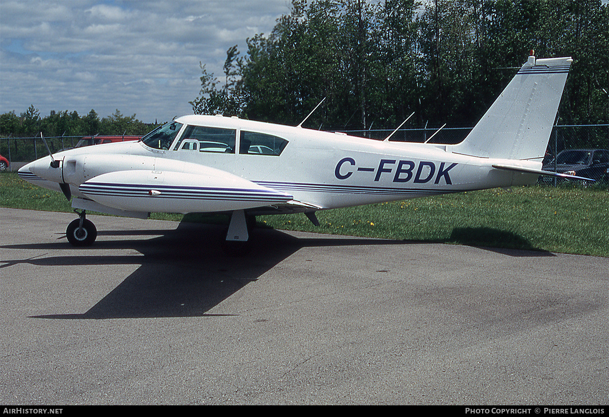 Aircraft Photo of C-FBDK | Piper PA-30-160 Twin Comanche | AirHistory.net #339293