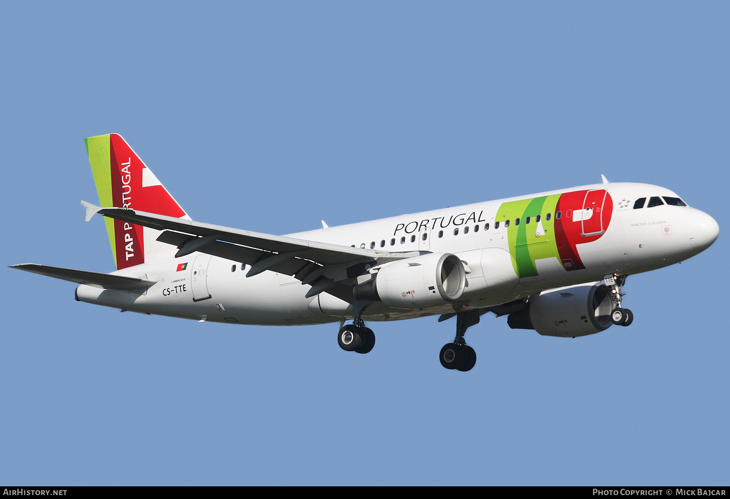 Aircraft Photo of CS-TTE | Airbus A319-111 | TAP Portugal | AirHistory.net #339421
